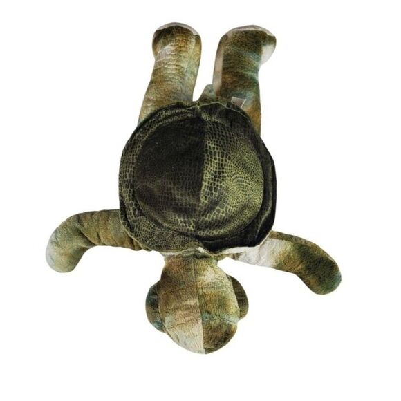 Animal Land Turtle Tortoise Reptile Plush Scale Detail Green w/Cream Chest 16" - Picture 2 of 7
